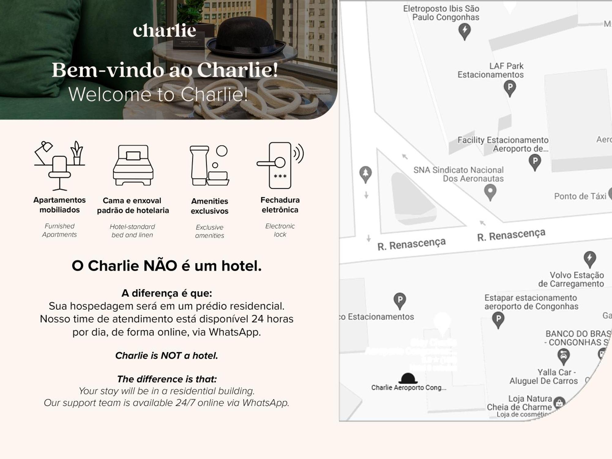 Charlie Aeroporto Congonhas Cgh Apartment São Paulo Ngoại thất bức ảnh